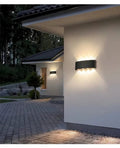 Aplique De Pared Led Bidireccional 12w Moderno Exterior Interior