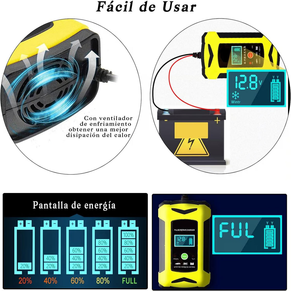 I - CARGADOR INTELIGENTE DE BATERIA AUTO