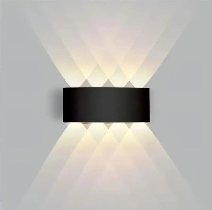 Aplique De Pared Led Bidireccional 12w Moderno Exterior Interior