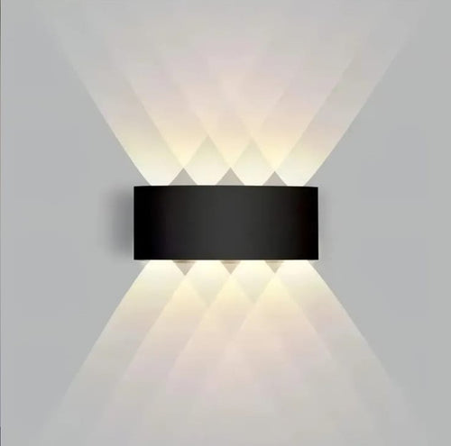 Aplique De Pared Led Bidireccional 12w Moderno Exterior Interior