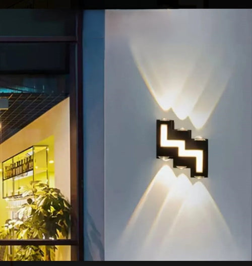 APLIQUE DE PARED LED MODERNO TIPO ESCALERA 6 LENTE OPTICO